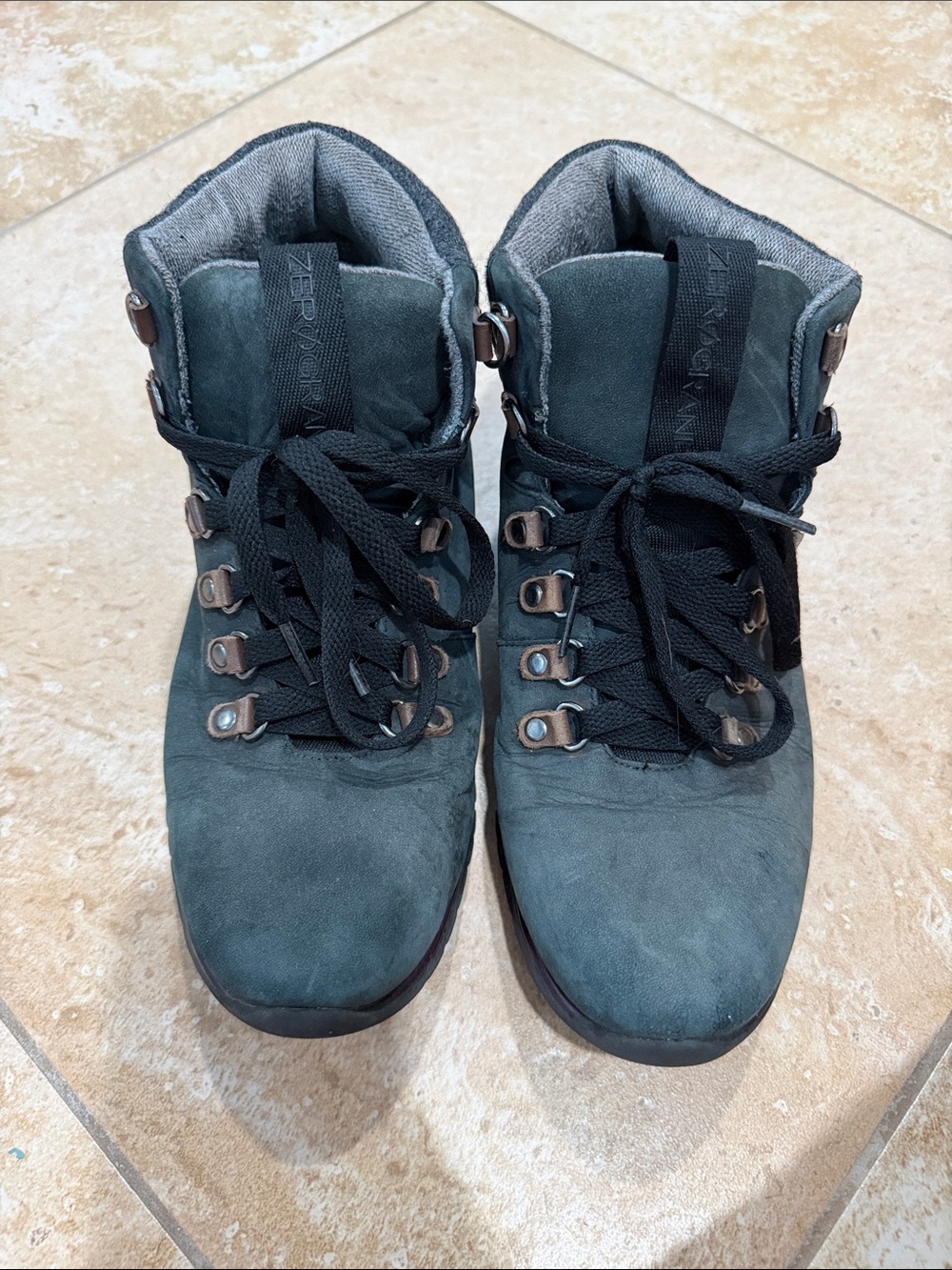 Zero Grande Suede Sneaker Hiker Boots with Lace-Up Eyelets